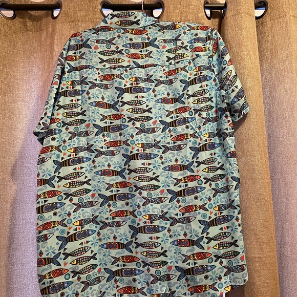 NWOT Misslook Fish Print Button Up - Picture 2 of 4